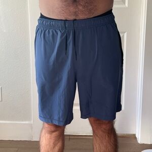Endeavor Men's Blue Athletic Shorts